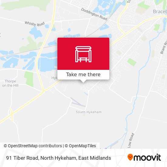 91 Tiber Road, North Hykeham map