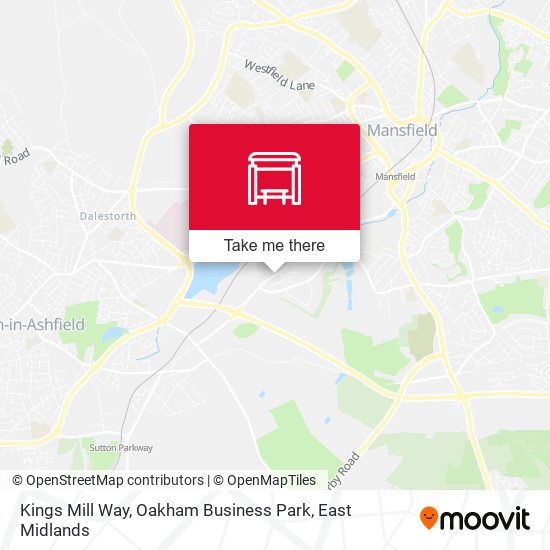Kings Mill Way, Oakham Business Park map