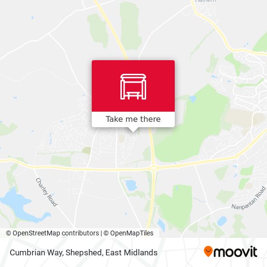 Cumbrian Way, Shepshed map