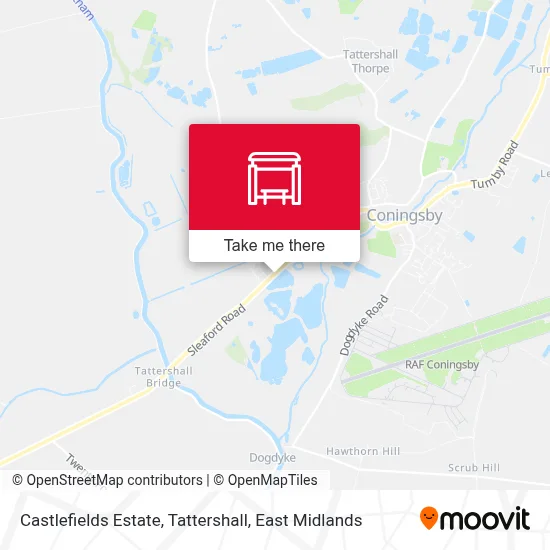 Castlefields Estate, Tattershall map