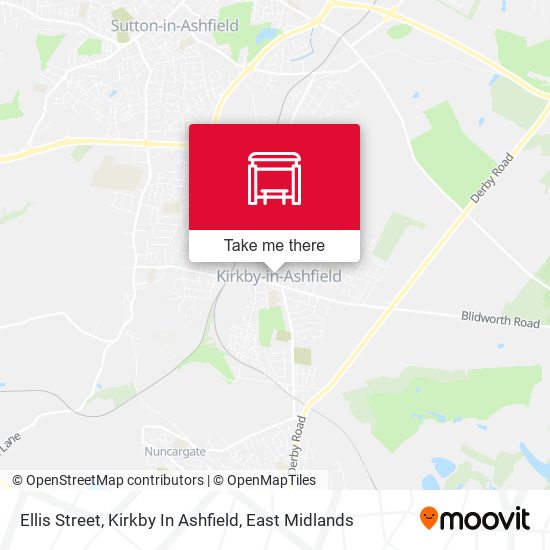Ellis Street, Kirkby In Ashfield map