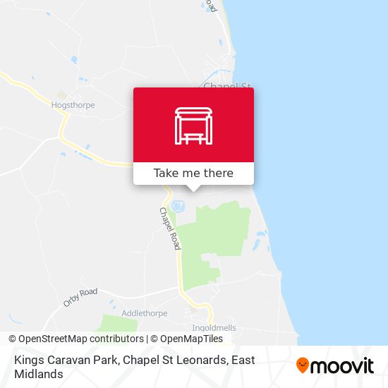 Kings Caravan Park, Chapel St Leonards map