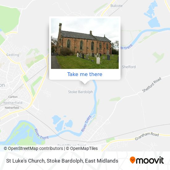 St Luke's Church, Stoke Bardolph map