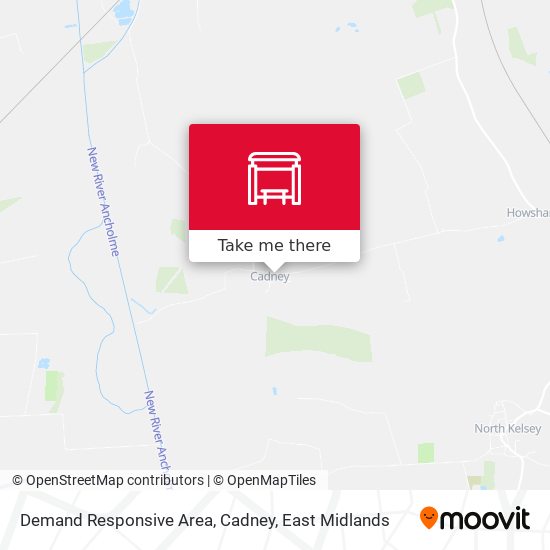 Demand Responsive Area, Cadney map