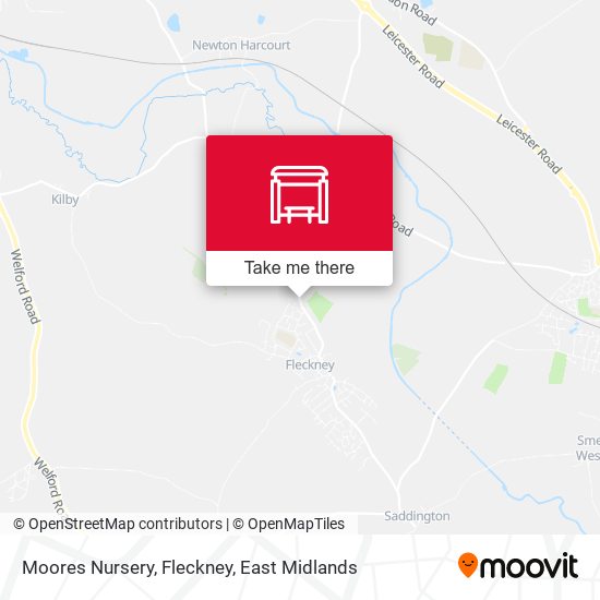 Moores Nursery, Fleckney map