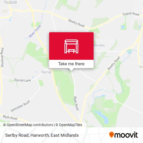 Serlby Road, Harworth map