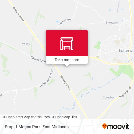 Stop J, Magna Park map