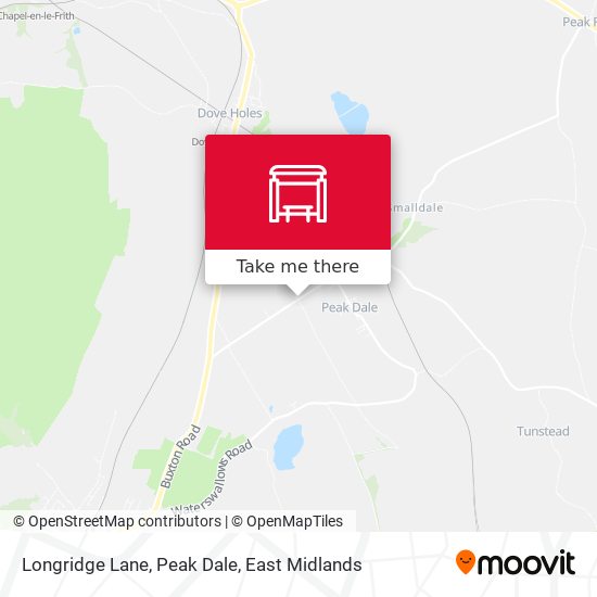 Longridge Lane, Peak Dale map