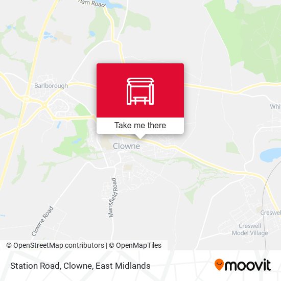 Station Road, Clowne map