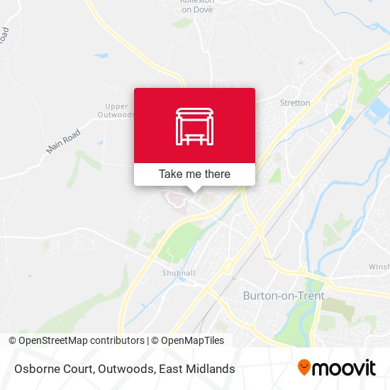 Osborne Court, Outwoods map