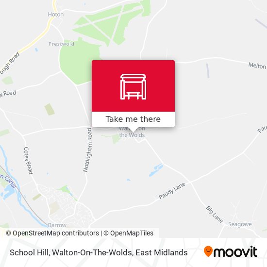 School Hill, Walton-On-The-Wolds map