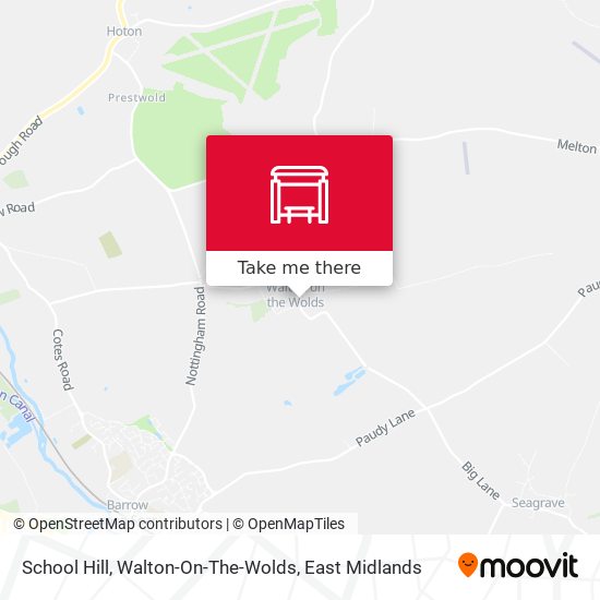 School Hill, Walton-On-The-Wolds map