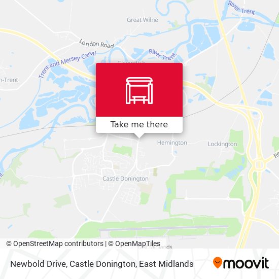 Newbold Drive, Castle Donington map