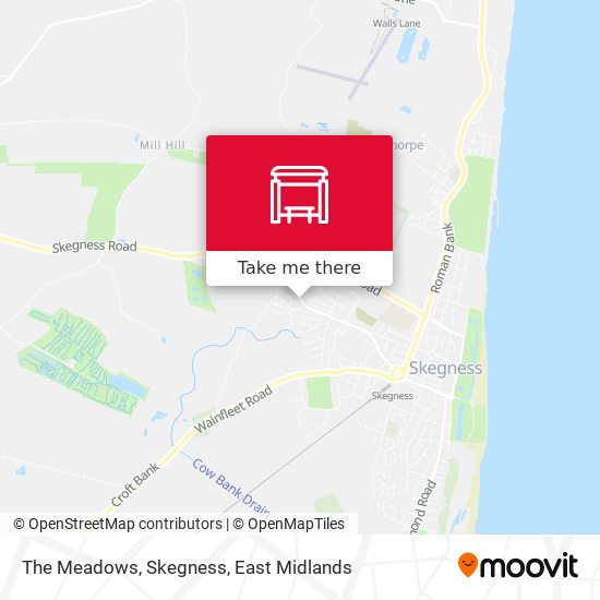 The Meadows, Skegness map