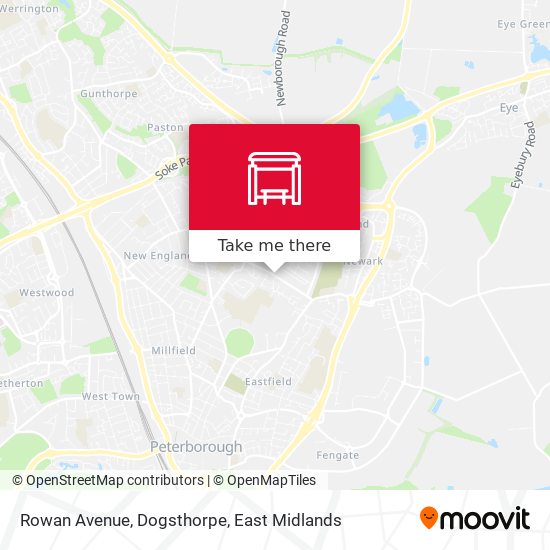 Rowan Avenue, Dogsthorpe map