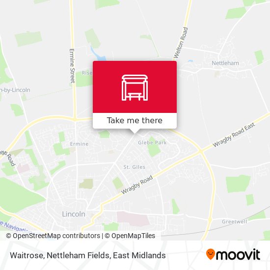 Waitrose, Nettleham Fields map