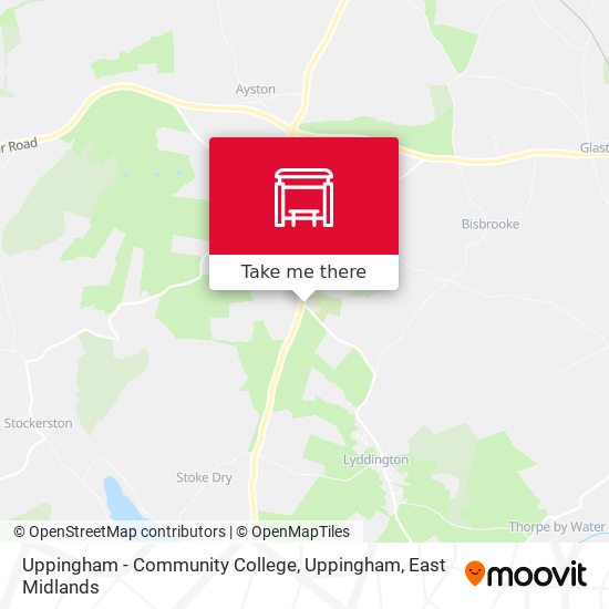 Uppingham - Community College, Uppingham map