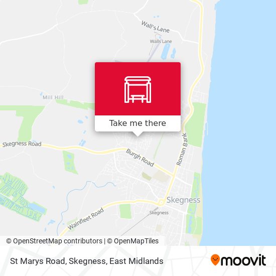 St Marys Road, Skegness map