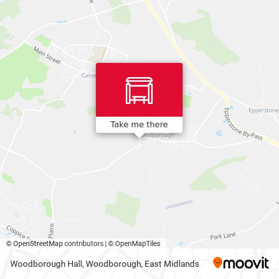 Woodborough Hall, Woodborough map