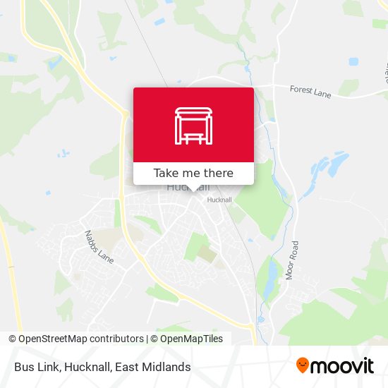 Bus Link, Hucknall map