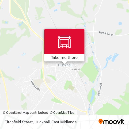 Titchfield Street, Hucknall map