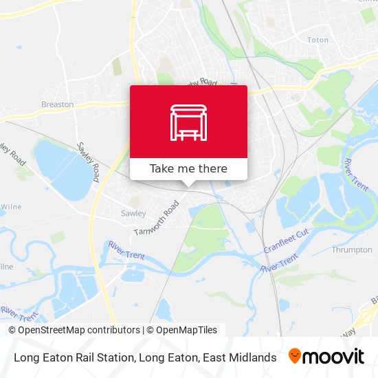 Long Eaton Rail Station, Long Eaton map