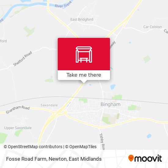 Fosse Road Farm, Newton map