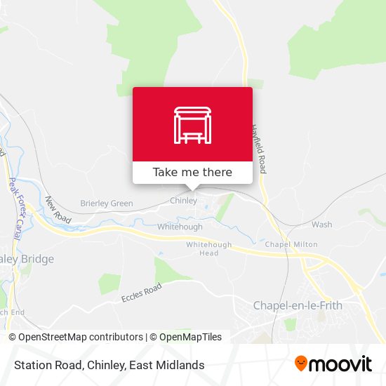Station Road, Chinley map