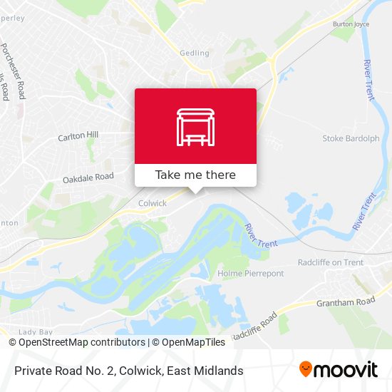 Private Road No. 2, Colwick map