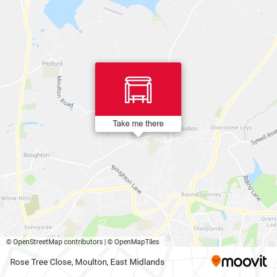 Rose Tree Close, Moulton map