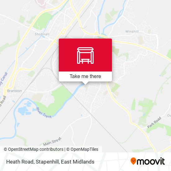Heath Road, Stapenhill map