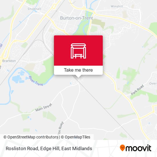 Rosliston Road, Edge Hill map