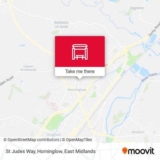 St Judes Way, Horninglow map