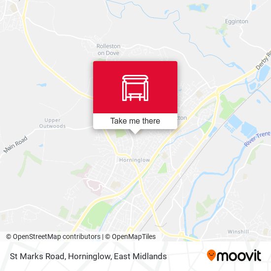 St Marks Road, Horninglow map