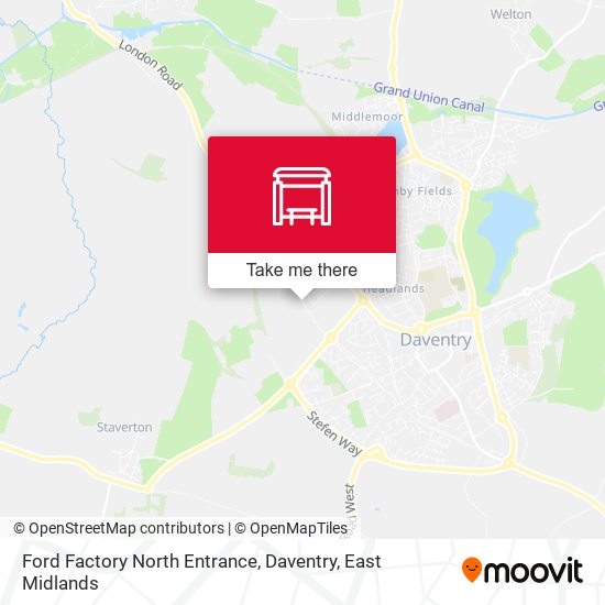 Ford Factory North Entrance, Daventry map