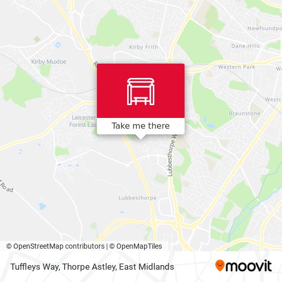 Tuffleys Way, Thorpe Astley map