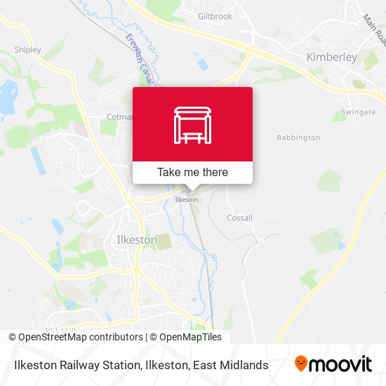 Ilkeston Railway Station, Ilkeston map