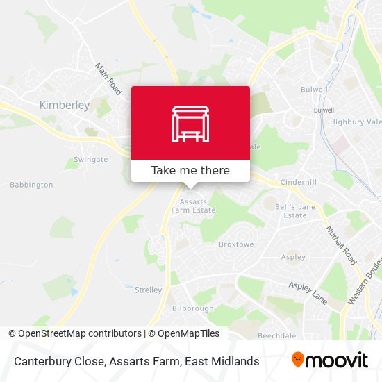 Canterbury Close, Assarts Farm map