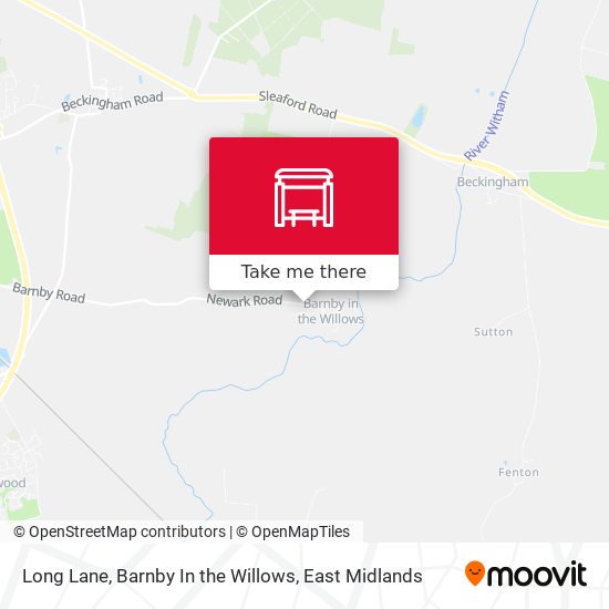 Long Lane, Barnby In the Willows map