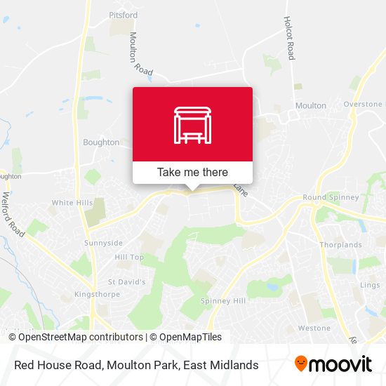 Red House Road, Moulton Park map