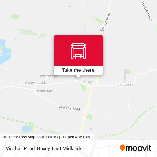 Vinehall Road, Haxey map
