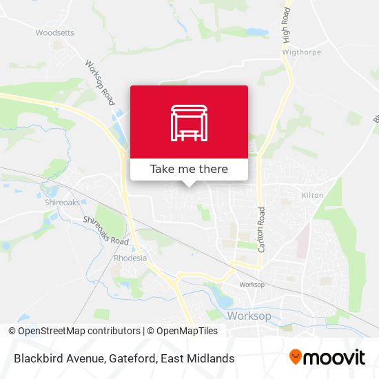 Blackbird Avenue, Gateford map