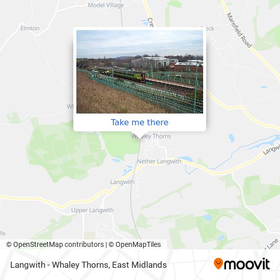 Langwith - Whaley Thorns map