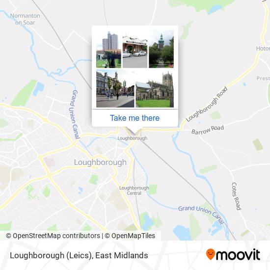 Loughborough (Leics) map