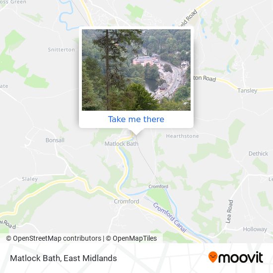 Matlock Bath map