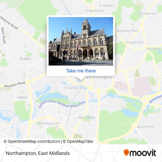 Northampton map