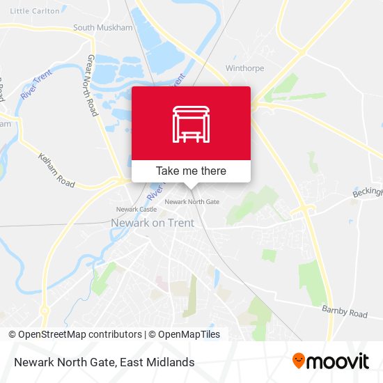 Newark North Gate map