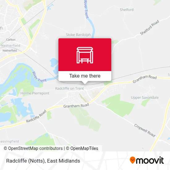Radcliffe (Notts) map