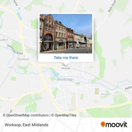 Worksop map