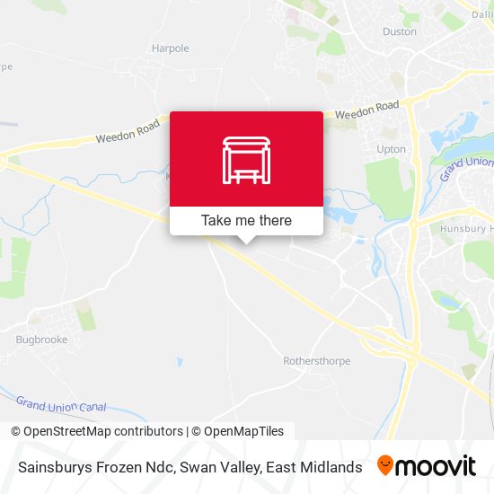 Sainsburys Frozen Ndc, Swan Valley map